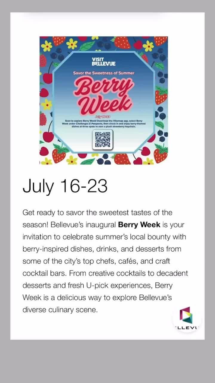 Bellevue Berry Week | Berry Themed Food \u0026 Drink Specials | July 16–23, image size:720x1280