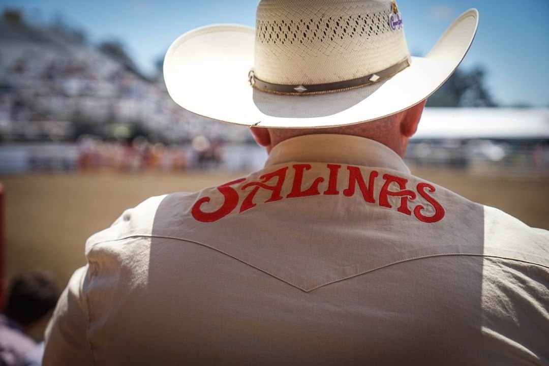 Photo by user carodeosalinas, caption reads Save the date! 📅 The 2020 California Rodeo Salinas will take place July 16-19th! We can’t wait to see you all there to celebrate our 110th year! 🎉#CARodeoSalinas