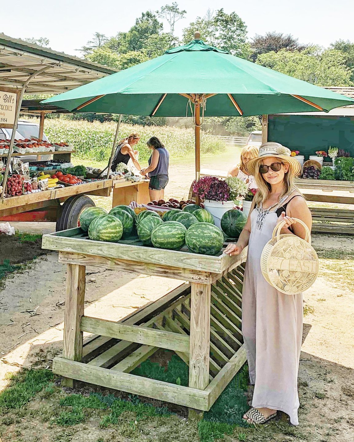 The 27 EAST Palm Bag is up online in time for August in the Hamptons, perfect for the beach or the farmers market. 🥬👩🏼‍🌾🌽 Eyi eyi O! (ps. Hats coming soon!, but DM if you want one!)