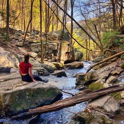 Photo by whitlock\_em, caption reads: days like this đ . . . \#gastateparks \#cloudlandcanyon \#georgiaoutdoors \#womenwhohike \#womenwhoexplore \#allaboutadventures \#hikevibes \#exploremore \#hiking \#emilytakesahike