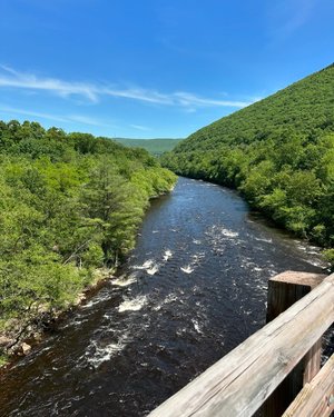 Photo by dr._c_lou, caption reads: Did 24 miles on the D&L trail on good old Bessie.