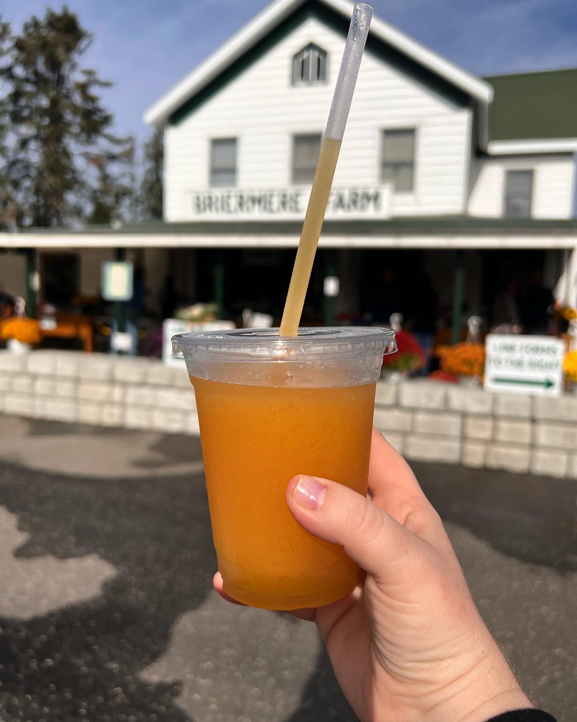 PEACH APPLE CIDER SLUSHIE!!! 

#BriermereFarms