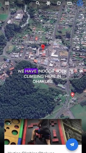 Photo by visitruapehu, caption reads: 🗻🧗🏼‍♀️ Family fun takes on new heights at vertigoclimbingkune! 💪🏽🤩 Experience the thrill of scaling indoor walls together and creating unforgettable memories. Whether you’re a beginner or a seasoned climber, Vertigo has routes for all ages and skill level 🧗🏼‍♀️👨‍👩‍👧‍👦 

#RuapehuNZ #OurGreaterOutdoors #VertigoClimbing #IndoorRockClimbing