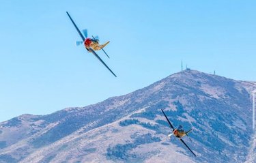September skies and epic fly-bys. 🛩️💫 (📷: Rob Miller)
