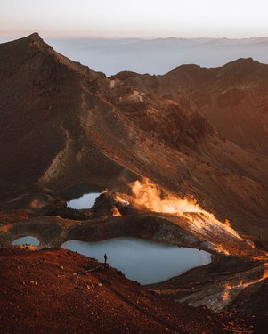 Photo by jinalgovind, caption reads: The first hike of the year was a fizzer. Waking up at 2.30am to catch the sunrise over this wild terrain. This place never gets old!